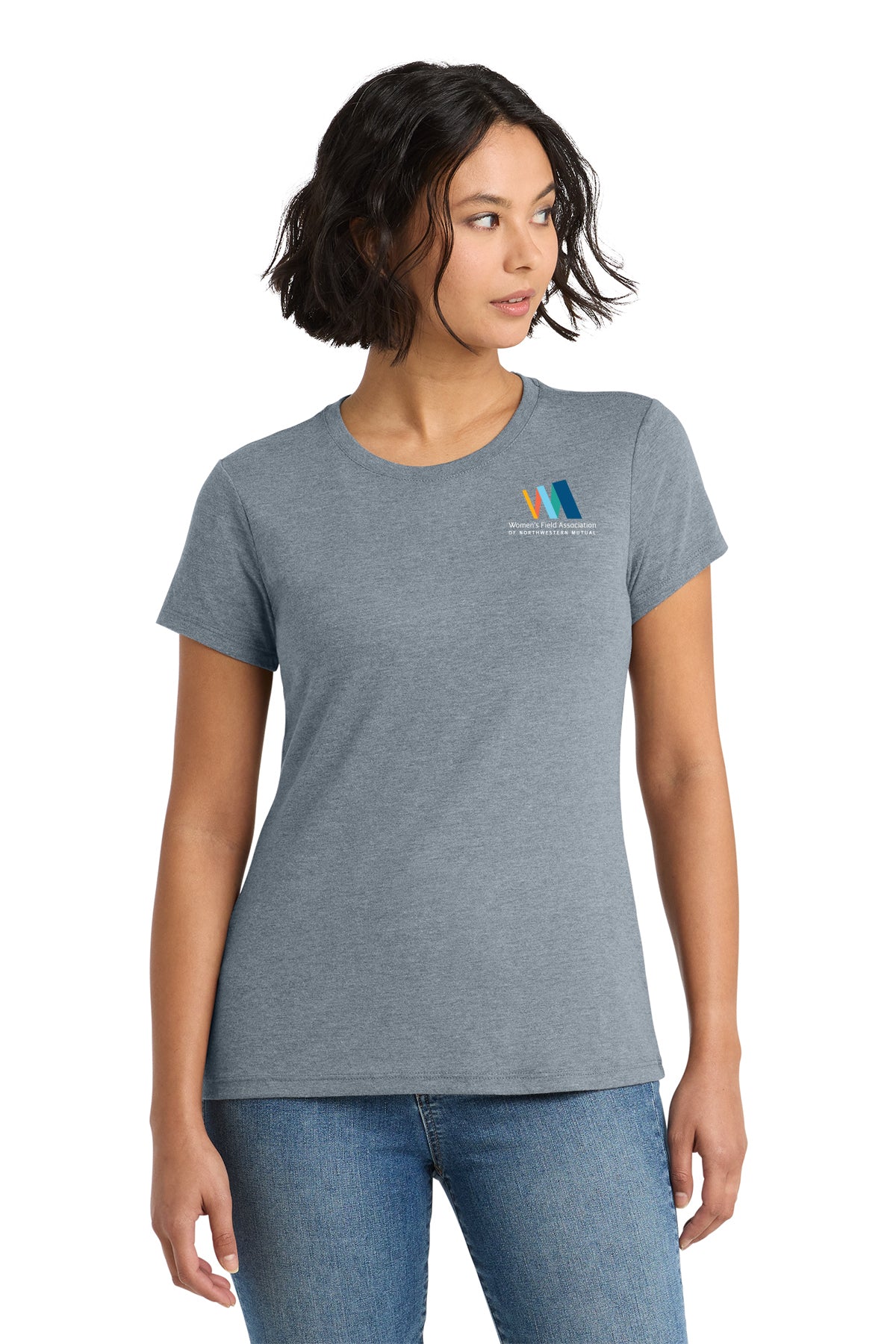 District Womens Perfect Tri Tee Women's Field Association of Northwestern Mutual - DM130L