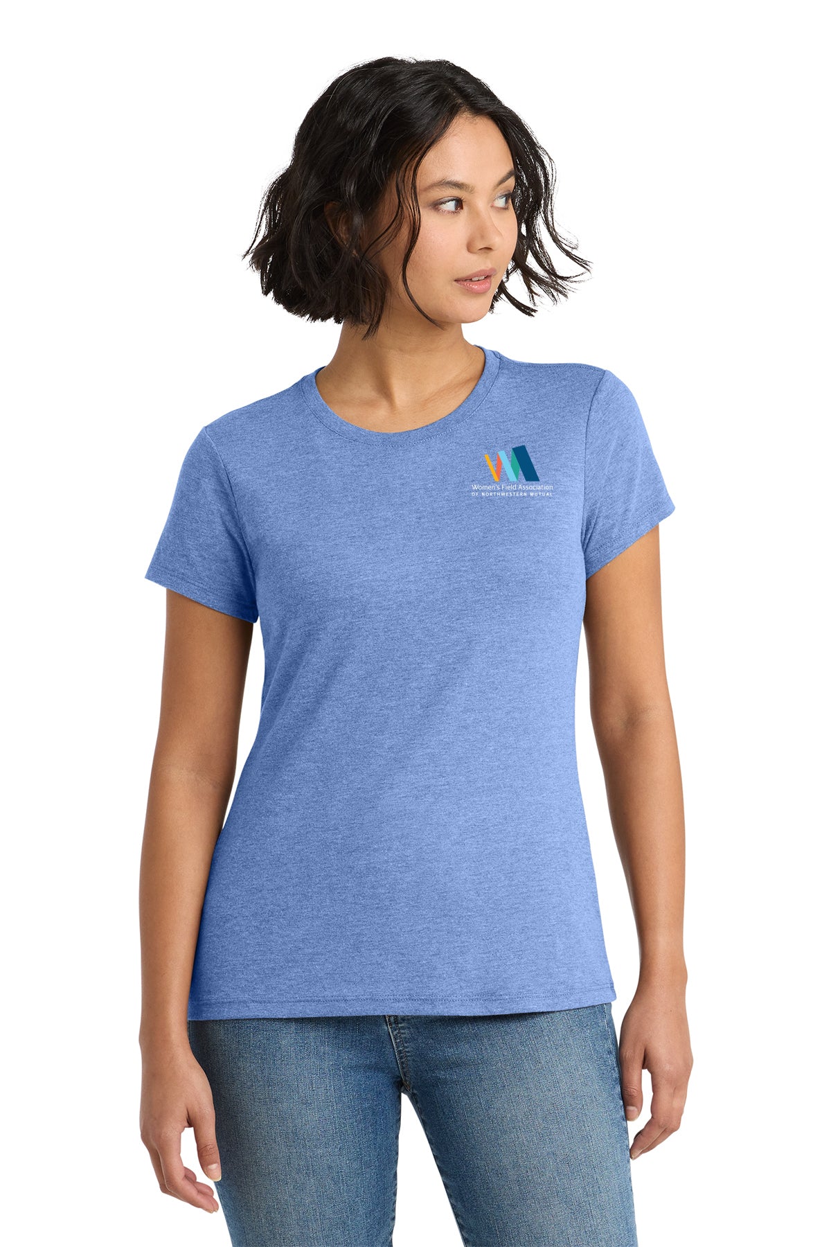 District Womens Perfect Tri Tee Women's Field Association of Northwestern Mutual - DM130L