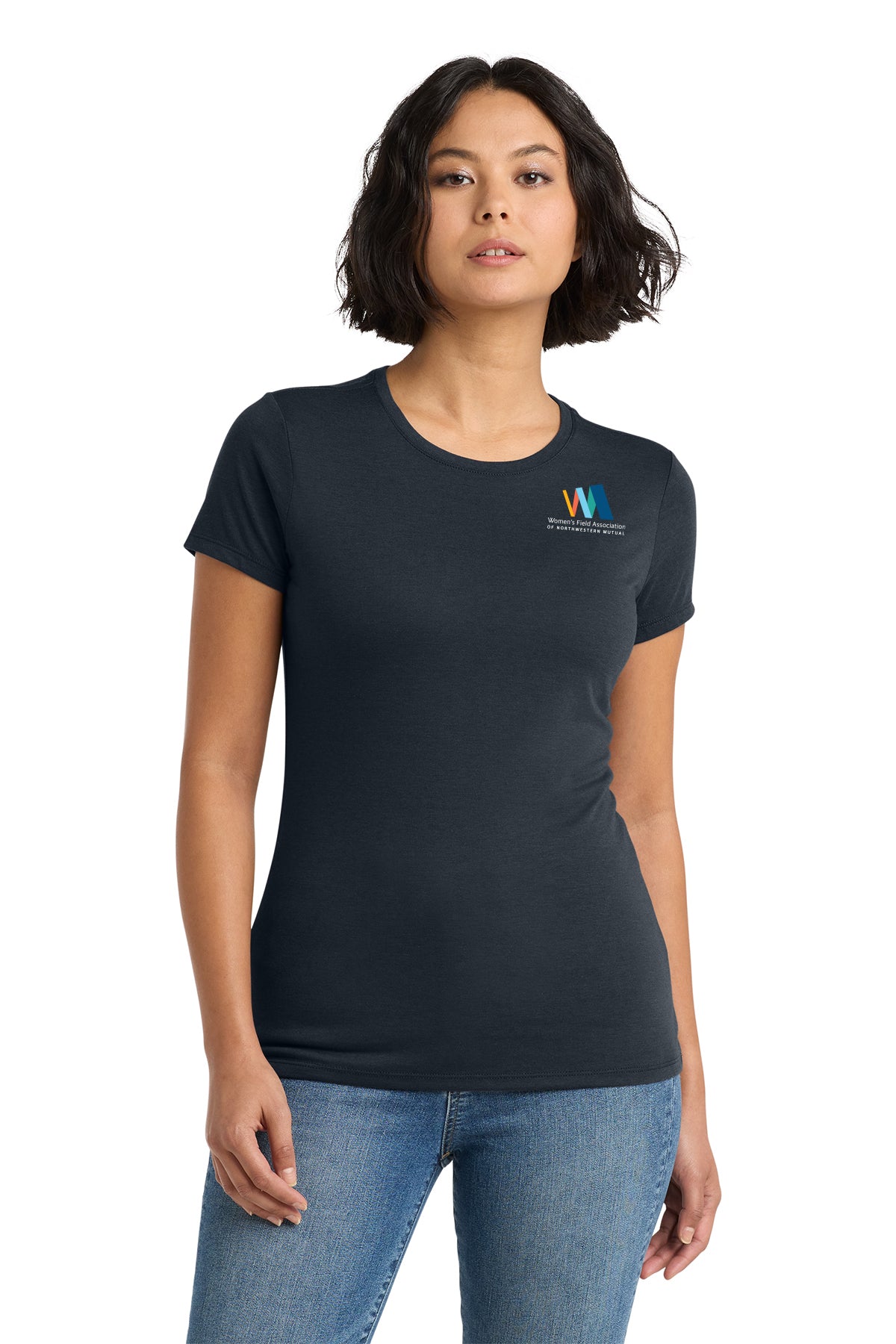 District Womens Perfect Tri Tee Women's Field Association of Northwestern Mutual - DM130L