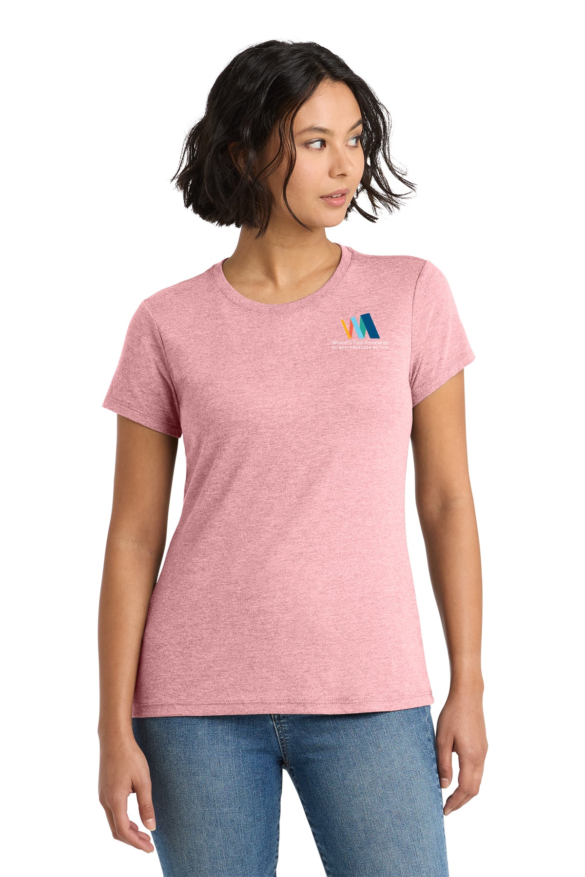 District Womens Perfect Tri Tee Women's Field Association of Northwestern Mutual - DM130L