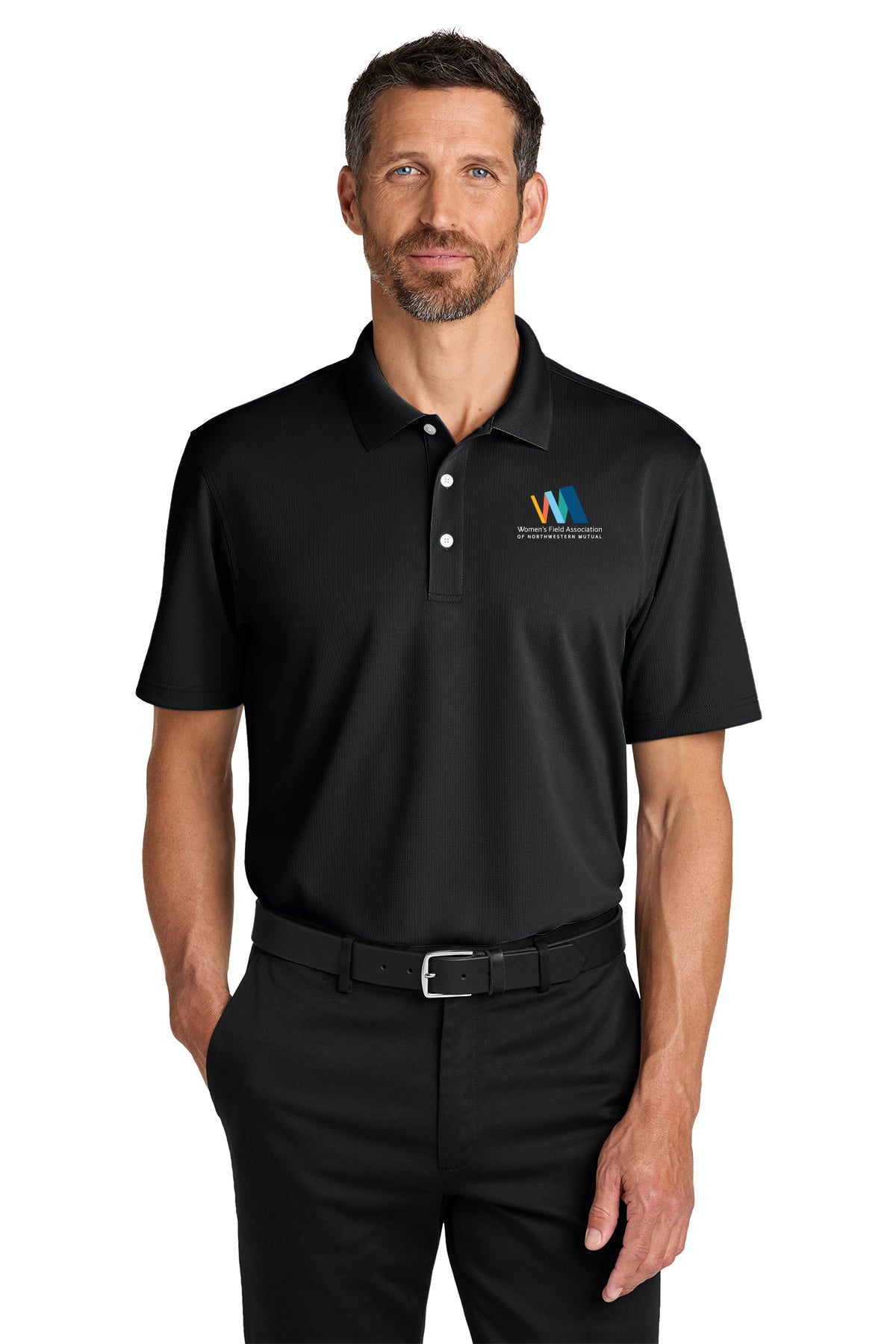 Port Authority Dry Zone Stain Release Grid Polo Embroidered Logo WFANM - K845