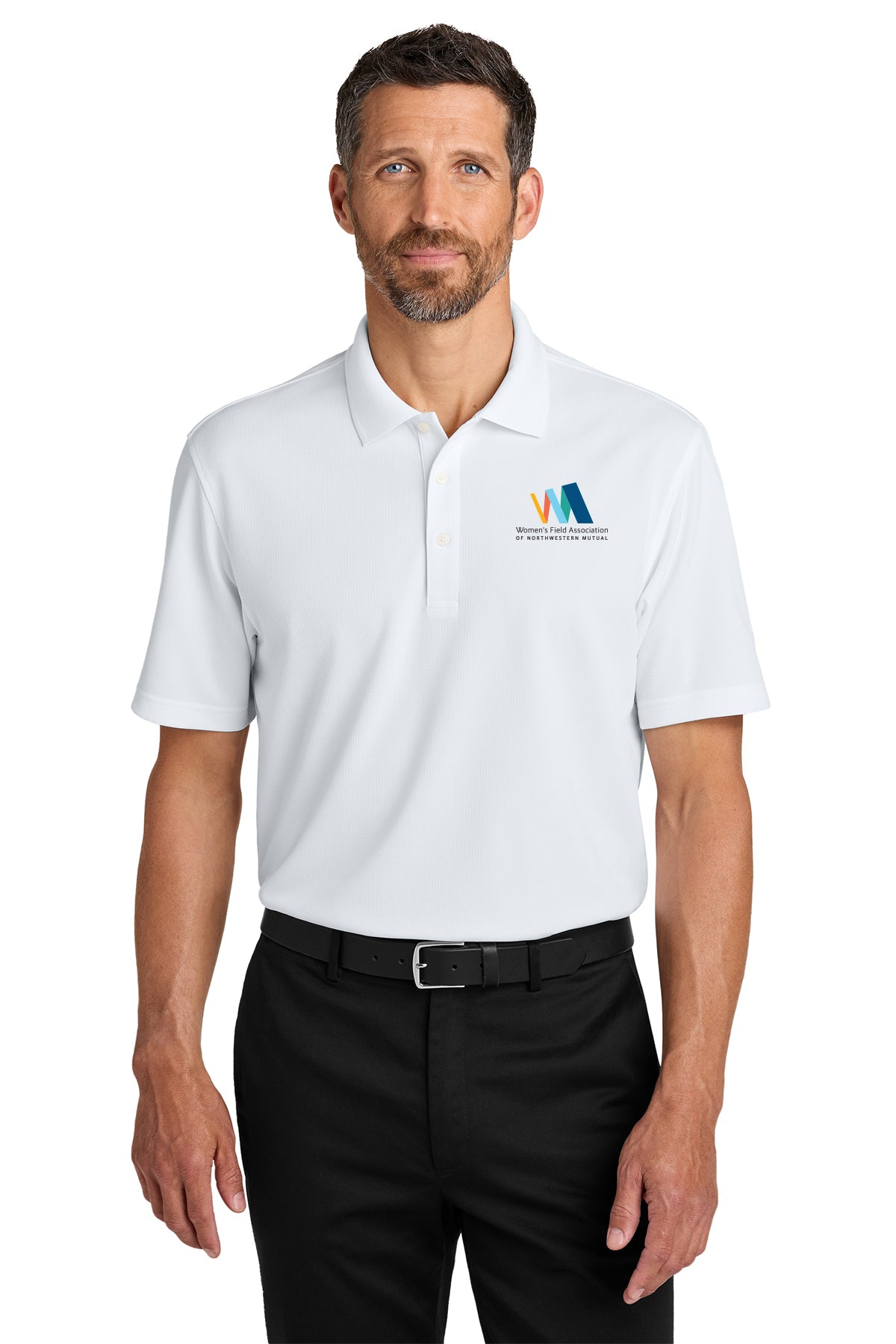Port Authority Dry Zone Stain Release Grid Polo Embroidered Logo Women's Field Association of Northwestern Mutual - K845