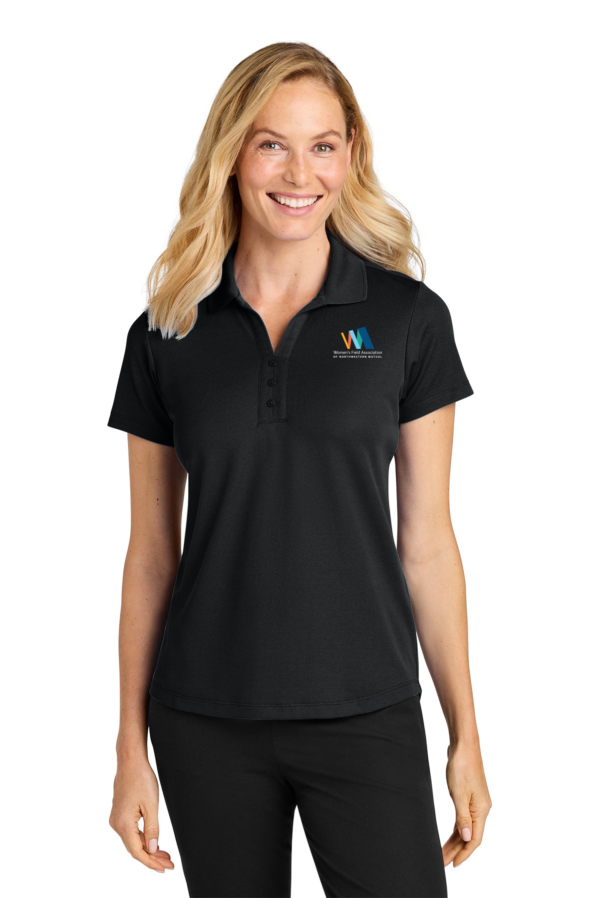 Port Authority Womens Plaited Pique Polo Embroidered Logo Women's Field Association of Northwestern Mutual - LK620