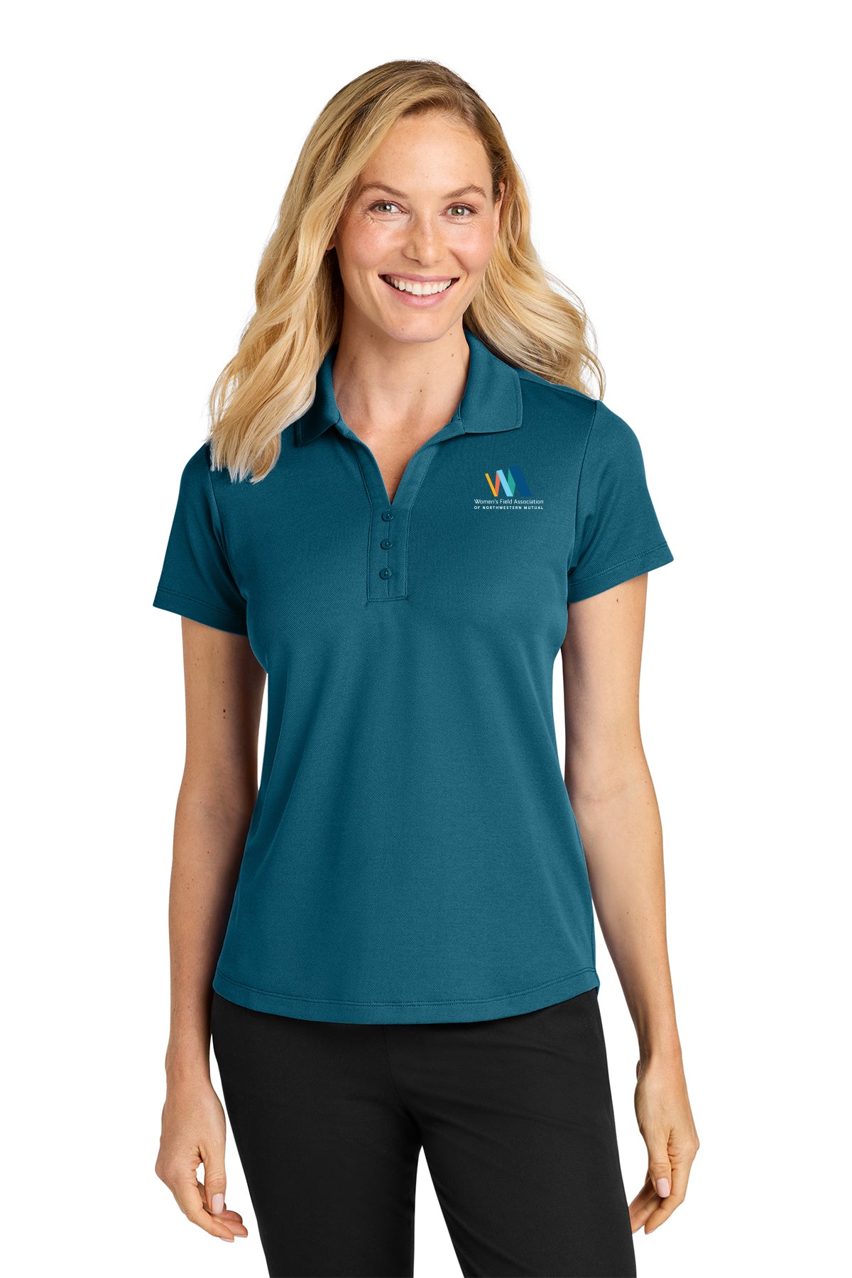 Port Authority Womens Plaited Pique Polo Embroidered Logo Women's Field Association of Northwestern Mutual - LK620