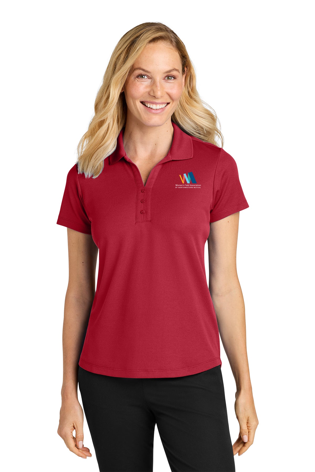 Port Authority Womens Plaited Pique Polo Embroidered Logo Women's Field Association of Northwestern Mutual - LK620
