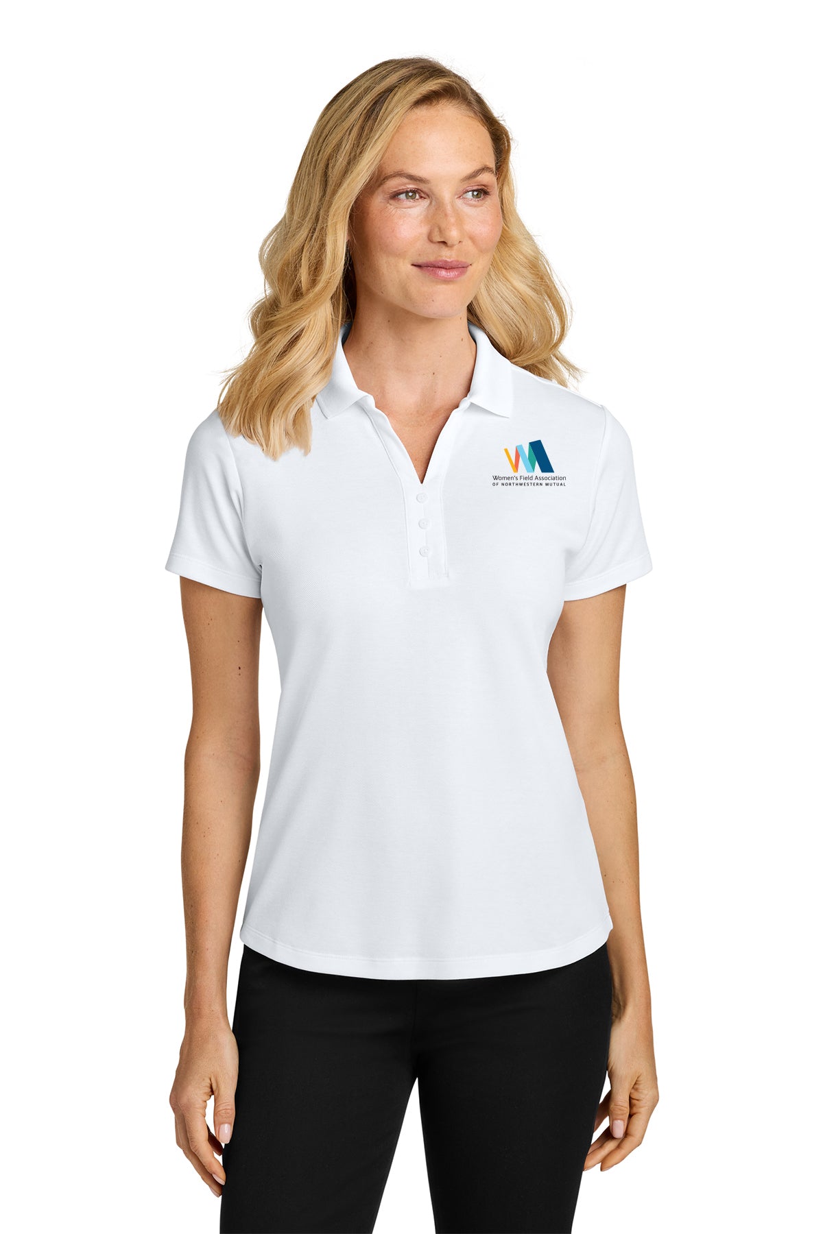 Port Authority Womens Plaited Pique Polo Embroidered Logo Women's Field Association of Northwestern Mutual - LK620