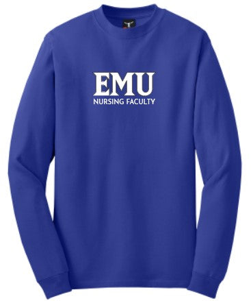 Beefy-T Long Sleeve T-Shirt EMU Nursing Faculty - 5186