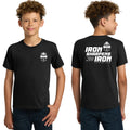 IRON SHARPENS IRON Youth Cotton & Poly Tshirt Black - 5000B