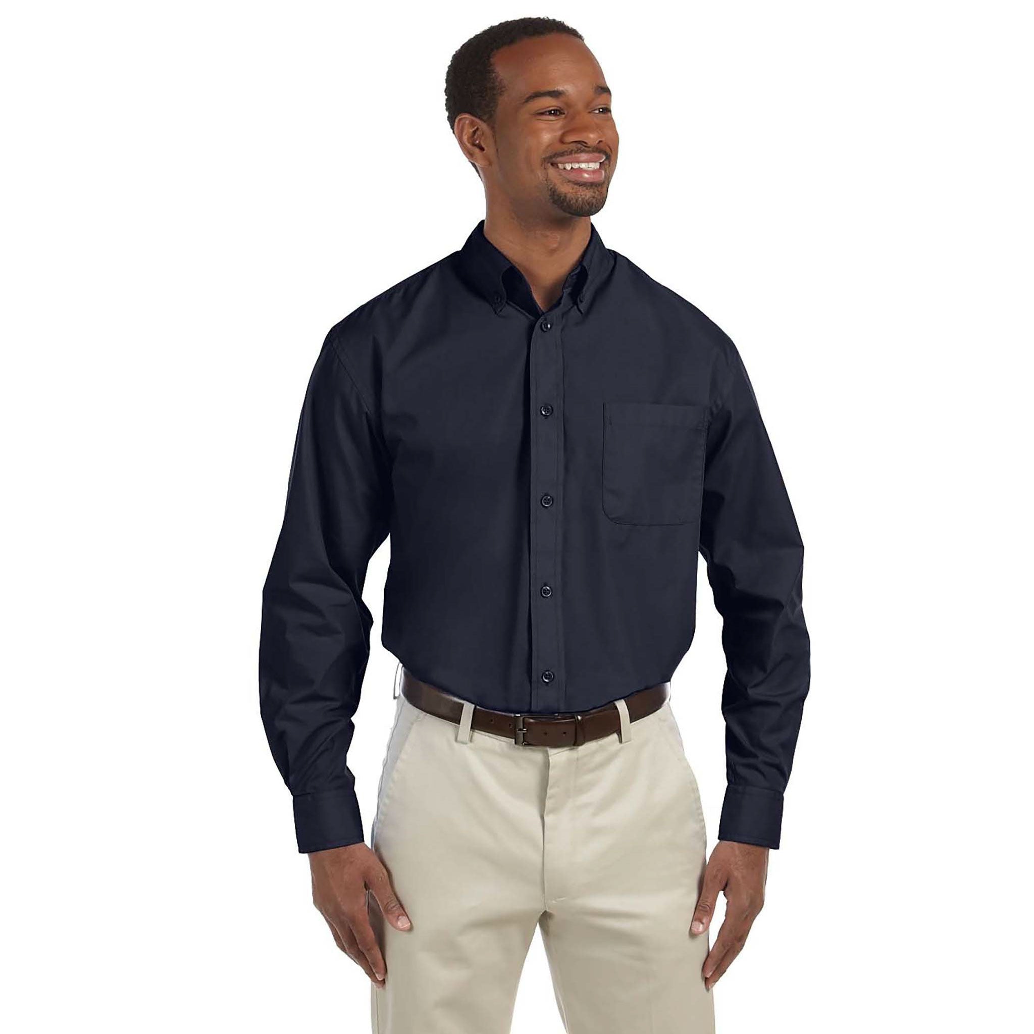 Harriton Mens Essential Poplin - M510