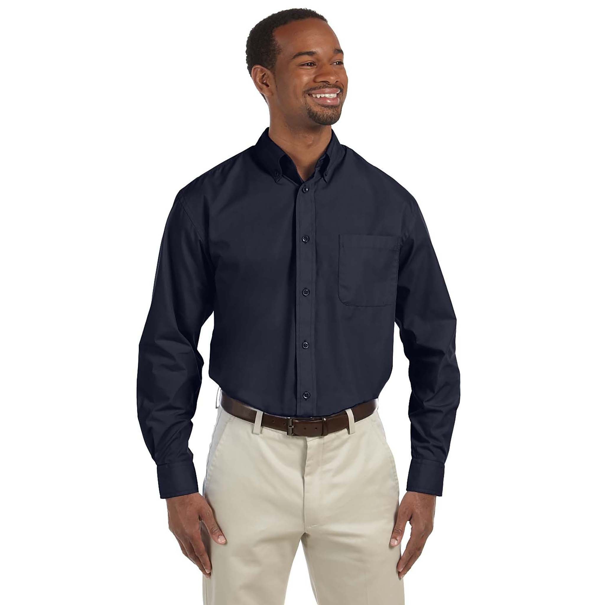 Harriton TALL Mens Essential Poplin - M510T